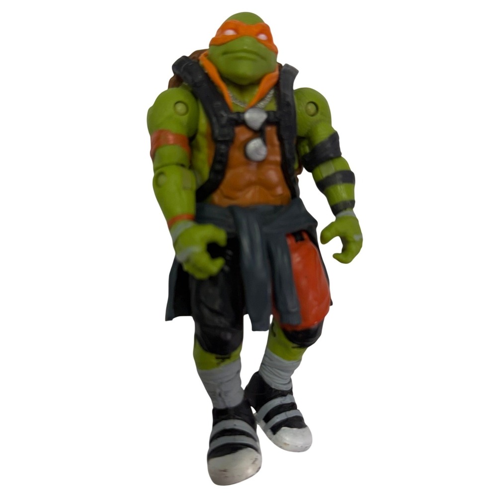 TMNT Michelangelo Action Figure 2014 Movie Playmates Toys 4.5 Inch Orange Mask